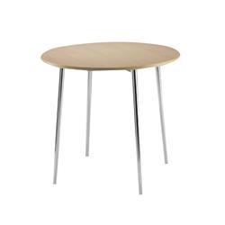 Arista Round Bistro Table Beech/Chrome Ref KF815146