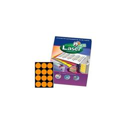 Etichette Copy Laser Premium - arancio fluorescente - Ø 63,5 mm - 12 etichette/ff - 70 fogli