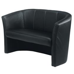 Arista Tub 2 Seat Chair Black