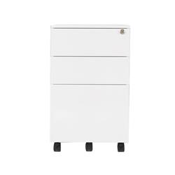 Jemini Mobile Steel Pedestal White Ref KF74156