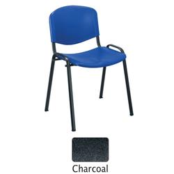 Jemini Multi-Purpose Polypropylene Stacking Chair Charcoal KF72369