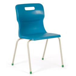 Titan 4 Leg Polypropylene School Chair Size 6 Blue