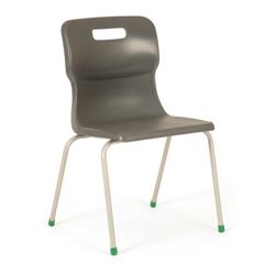 Titan 4 Leg Polypropylene School Chair Size 4 Charcoal