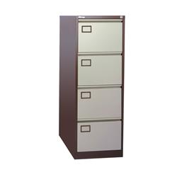 Toccata Coffee/Cream 4 Drawer Filing Cabinet Ref 2290503002