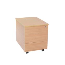 Toccata Bavarian Beech 3 Drawer Mobile Pedestal Ref EMP3DBE