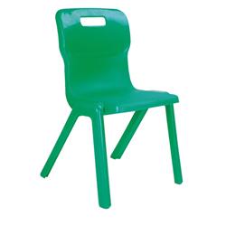 Titan One Piece School Chair Size 4 Green KF72166