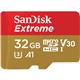 SanDisk Extreme (32GB) UHS-I MicroSDHC Memory Card (Class 3) and Adaptor (Twin Pack)