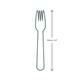 Vegware Fork 6.5in Compostable White (Pack of 1000) VW-FK6.5