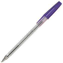 Centrol Pen Medium Point Ballpen PURPLE Box 50