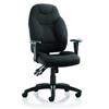 Galaxy Task Operator Chair With Height Adjustable Arms Black Fabric