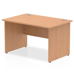 Impulse Panel End 1200 Rectangle Desk Oak Ref I000828