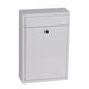 Phoenix Letra Front Loading Letter Box MB0116KW in White with Key Lock