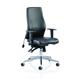 Onyx Ergo Posture Chair With Height Adjustable Arms Without Headrest Black Soft Bonded Leather