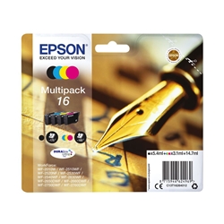 Epson 16 Pen and Crossword DURABrite Ultra Ink Cartridge CMYK Multipack C13T16264012