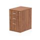 Impulse 600mm Deep Desk High Pedestal Walnut
