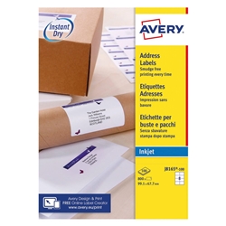 Avery Inkjet Label 99.1x67.7mm 8 Per Sheet White (Pack of 800) J8165-100