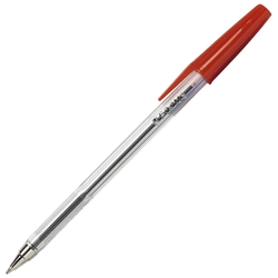 Centrol Pen Medium Point Ballpen RED Box 50