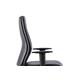 Onyx Ergo Posture Chair With Height Adjustable Arms Without Headrest Black Soft Bonded Leather