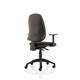 Eclipse Plus XL Lever Task Operator Chair With Height Adjustable Arms Black