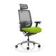 Ergo Click Mesh Back With Headrest Bespoke Colour Seat Myrrh Green