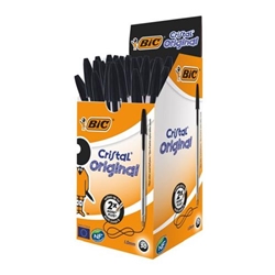 Bic Cristal Ballpoint Pen Medium Black (Pack of 50)