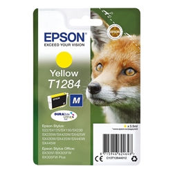 Epson T1284 Fox DURABrite Ultra Ink Cartridge Yellow C13T12844012