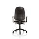 Eclipse Plus XL Lever Task Operator Chair With Height Adjustable Arms Black
