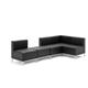 Infinity Visitor Modular Corner Unit Sofa Chair Black Bonded Leather Ref BR000198