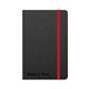 Black n' Red Casebound Hardback Notebook 144 Pages A6 Black 400033672