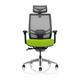 Ergo Click Mesh Back With Headrest Bespoke Colour Seat Myrrh Green