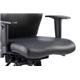 Onyx Ergo Posture Chair With Height Adjustable Arms With Headrest Black Soft Bonded Leather