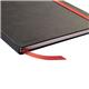 Black n' Red Casebound Hardback Notebook 144 Pages A6 Black 400033672