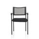 Brunswick Black Frame With Arms Black Fabric Seat