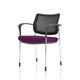 Brunswick Deluxe With Arms Chrome Frame Mesh Back Bespoke Colour Seat Tansy Purple