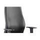 Onyx Ergo Posture Chair With Height Adjustable Arms With Headrest Black Soft Bonded Leather