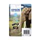 Epson 24XL Elephant Light Cyan High Yield Ink Cartridge 10ml - C13T24354012
