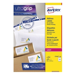 Avery Ultragrip Laser Labels 99.1x33.9mm White (Pack of 4000) L7162-250