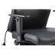 Onyx Ergo Posture Chair With Height Adjustable Arms With Headrest Black Soft Bonded Leather