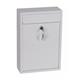 Phoenix Letra Front Loading Letter Box MB0116KW in White with Key Lock