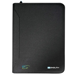 Monolith Blueline Zipped Conference Folder A4 Black 3351