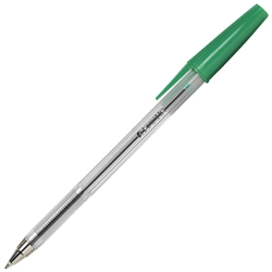 Centrol Pen Medium Point Ballpen GREEN Box 50