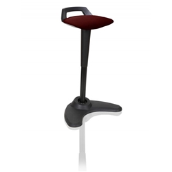 Spry Stool Black Frame Bespoke Colour Seat Ginseng Chilli