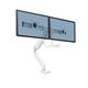 Fellowes 9909401 Eppa Dual Crossbar Monitor Arm - White