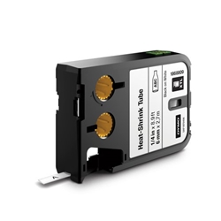 Dymo 1868809 XTL 6mm x 2.7m Roll Heat-Shrink Tube Black on White