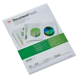 GBC 3740489 A4 Gloss Document Pouch 75 micron 25Pk
