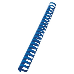 GBC CombBind Binding Combs Plastic 21 Ring Binds up to 225 Sheets 25mm Blue A4 Ref 4028242 (50 Pack)