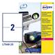 Avery Laser Label Heavy Duty 2 Per Sheet White (Pack of 40) L7068-20