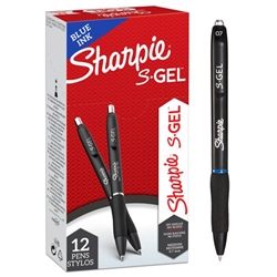 Sharpie S-Gel Rollerball Pen 0.7mm Line Blue (Pack 12) 2136600