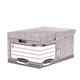Fellowes Bankers Box System Flip Top Storage Box Grey (Pack of 10) 01815
