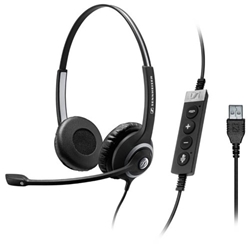 Epos Impact SC 260 USB MS LI Wired Binaural Headband Headset Black 1000579